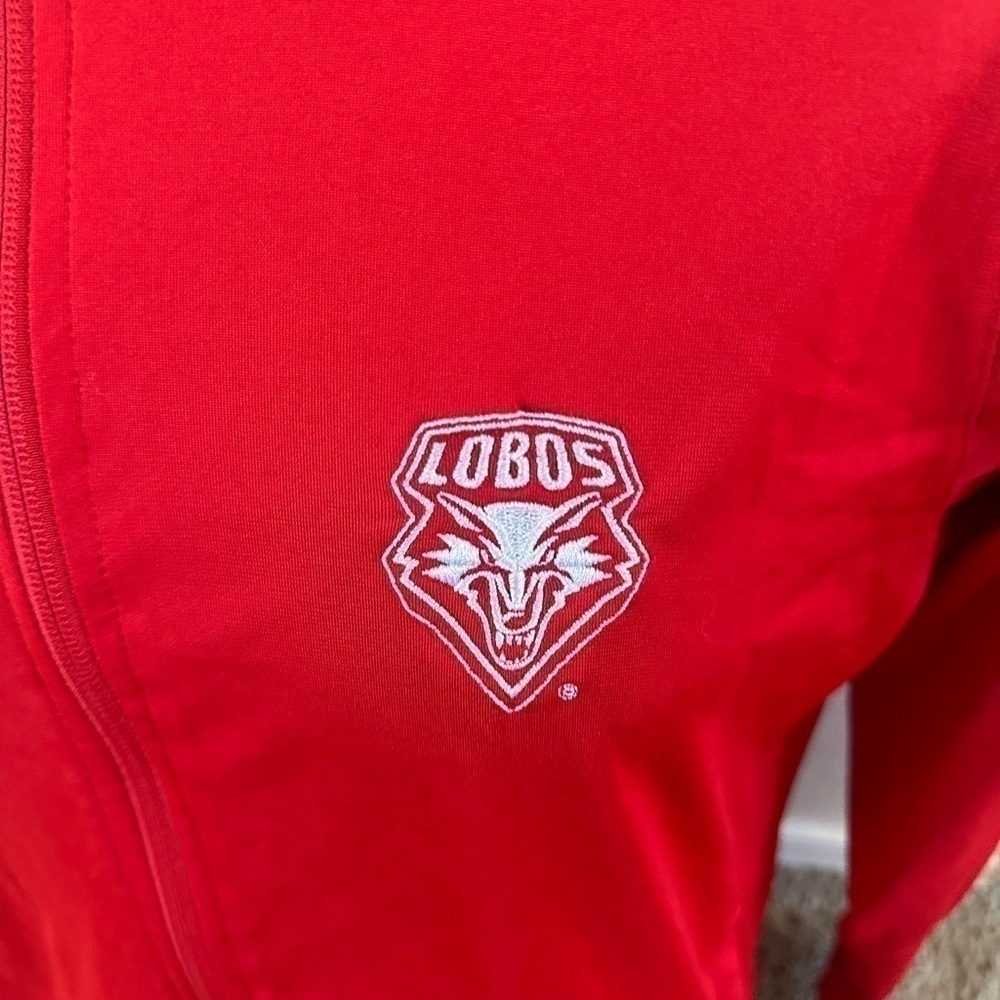 New Mexico Lobos red Nike men’s full zip dri fit red size medium M jacket - Picture 4 of 6